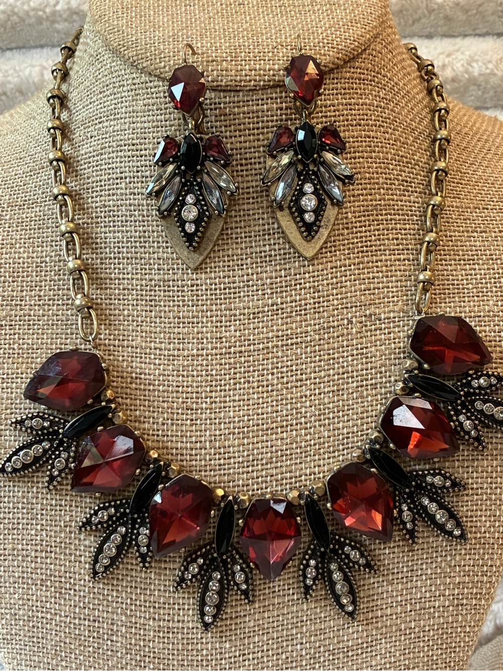 Chloe + Isabel Fair Isle Jewelry Set Necklace Earrings Rings Bracelet $250 orig